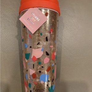 ⬇️⬇️NWT ban.do Deluxe hot stuff thermal mug, Confetti Glitter 16 oz. Hot or cold